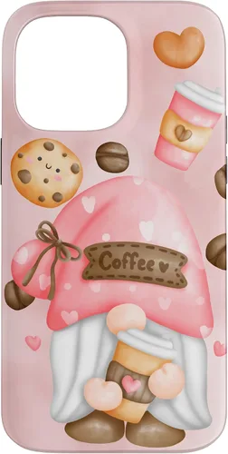 Vista 21 de Cute Coffee Gnomie for Garden Gnome Lovers and Gardener Case for iPhone 17