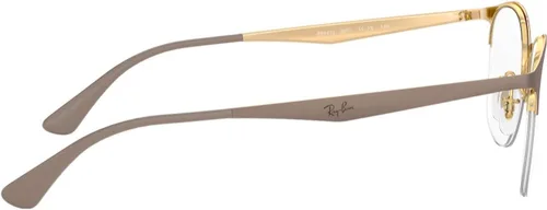 Vista 3 de Ray-Ban Rx6422 - Marcos cuadrados para anteojos graduados Beige mate en Arista/Demo Lens