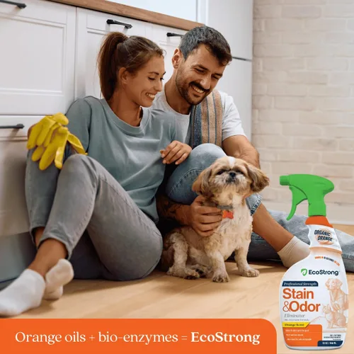 Vista 7 de Eliminador de olores de naranja Desodorizante de olores para mascotas para olores fuertes Limpiador de manchas enzimáticas para gatos, perros