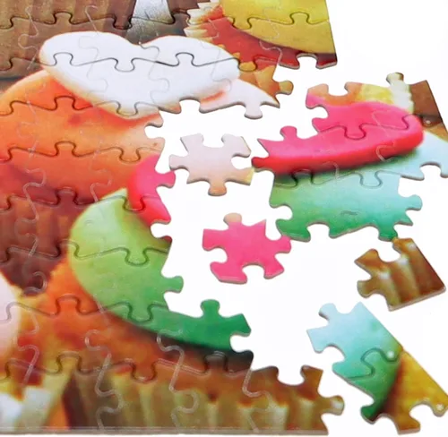 Vista 3 de TDC Games Rompecabezas más difícil del mundo, cupcakes de doble cara, 500 piezas