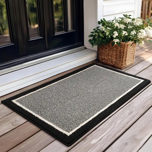Vista 33 de GRANNY SAYS Tapete para puerta, de 32 x 20 pulgadas, tapete de bienvenida para exteriores, antideslizante, absorbe la suciedad para la entrada
