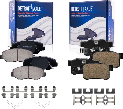 Vista 141 de Detroit Axle - Kit de freno delantero para Dodge Ram 1500 Durango Dakota Chrysler Aspen Dakota Driver Side Disco Freno Pinza de freno de cerámica