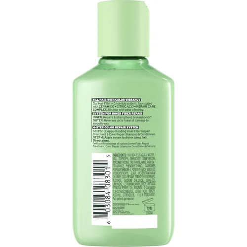 Vista 2 de Garnier Fructis Hair Filler Color Repair Serum para Cabello Teñido y Decolorado - Tratamiento de Ceramida, 3.8 Fl Oz