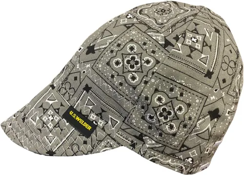 Vista 2 de Gorra de soldadura reversible con estampado de bandana
