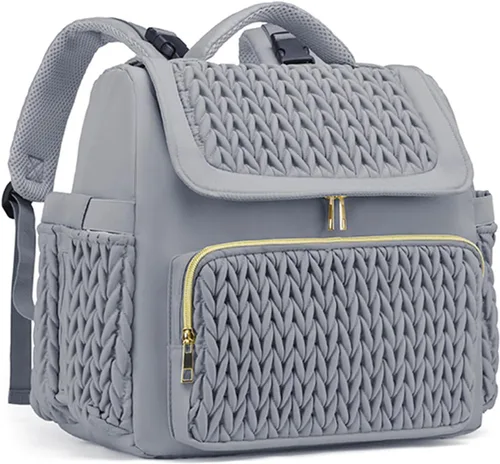 Vista 10 de Awanhe Mochila para pañales, bolsa de bebé con cambiador, bolsa de pañales impermeable de viaje, artículos esenciales para recién nacidos, regalos