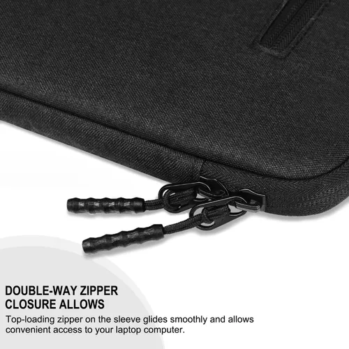 Vista 5 de Funda para laptop de 14 pulgadas, a prueba de golpes, funda protectora para computadora con bolsillo frontal, resistente al agua, duradera, bolsa