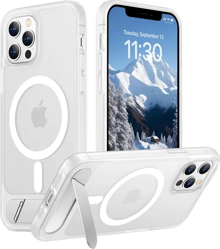 Vista 117 de Funda para iPhone 11 con compatibilidad magnética, [Soporte invisible incorporado][Compatible con MagSafe]