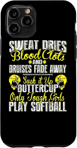 Vista 27 de iPhone 16 Only Tough Girls Play Softball - Funda resistente para jugador de sóftbol