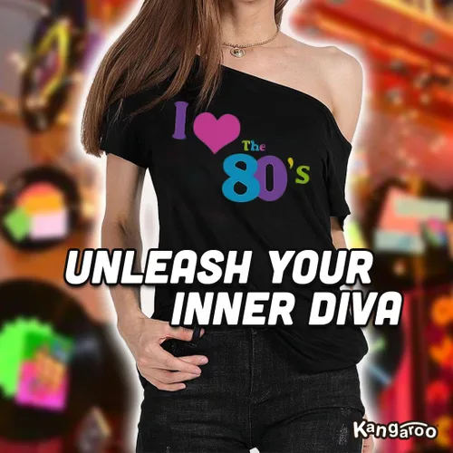Vista 7 de Kangaroo Disfraces de Halloween - I Love The 80's Shirt
