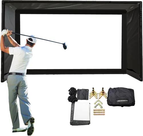 Vista 10 de The Indoor Golf Shop DIY Golf Simulator Enclosure - Easy-Setup Golf Simulators for Home - Includes SIGPRO Premium Impact Golf Screen, Enclosure