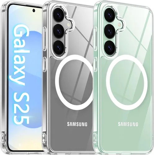 Vista 34 de Oterkin Funda magnética para Samsung Galaxy A17 mate, funda de teléfono A17 compatible con MagSafe esmerilada, translúcida, a prueba de golpes Negro