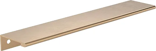 Vista 10 de Richelieu Hardware BP98982510 Lincoln Collection 1 pulgada (25 mm) de centro a centro Manija de tirador de borde de gabinete y cajón de aluminio