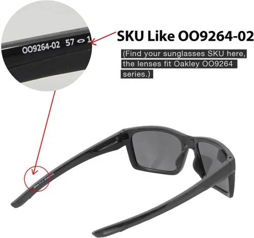Vista 3 de Walleva - Lentes de repuesto para gafas de sol Oakley Mainlink, múltiples opciones disponibles (ancho de 2.244in)