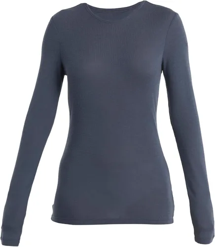 Vista 18 de Icebreaker Merino Womens 175 Everyday Cold Weather Base Layer Thermal Long Sleeve Crewneck T-Shirt Negro