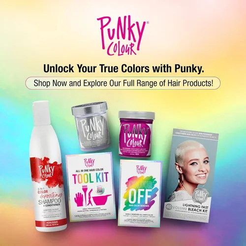 Vista 6 de Kit de Removedor de Tinte de Cabello Punky - Removedor de Tinte para el Cabello, Elimina de Forma Segura el Tinte Semipermanente y Permanente