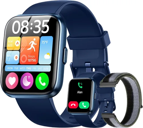 Vista 9 de Relojes inteligentes para hombres (Android/iPhones), más de 120 modos deportivos con monitor de ritmo cardíaco, monitor de ritmo cardíaco