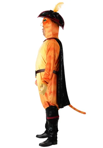 Vista 4 de Disfraz de Hombre Talla Plus Gato con Botas de Shrek Multicolor