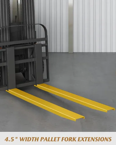 Vista 2 de GARVEE Extensiones de horquilla elevadora, 72 pulgadas de largo y 4.5 pulgadas de ancho para carretillas elevadoras, accesorio de acero resistente