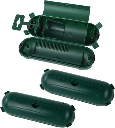 Vista 8 de EP Paquete de 3 cubiertas de seguridad para cables de extensión – Carcasa de sellado impermeable para interiores y exteriores para cables AWG