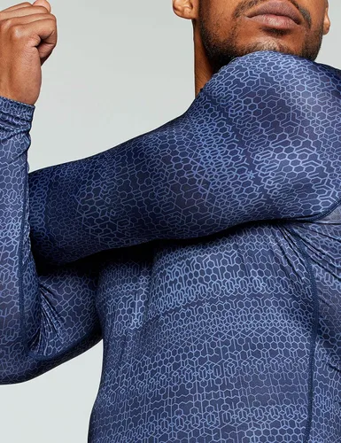 Vista 4 de TSLA - Paquete de 1 o 3 camisas de compresión de manga larga FPU 50 para hombre camisa de entrenamiento atlético protector de erupción para deportes