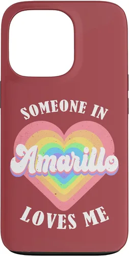 Vista 10 de Someone in Amarillo Loves Me City Heart Case for iPhone 17