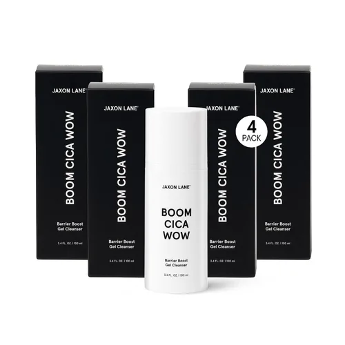 Vista 8 de Jabón facial Centella para hombres Cuidado de la piel: BOOM CICA WOW - Gel limpiador hidratante para piel grasa, seca, propensa al acné, limpiador