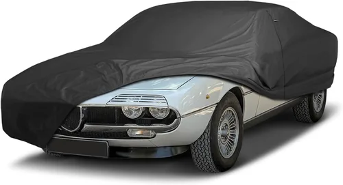 Vista 47 de iCarCover Funda de automóvil personalizada de alta calidad para Alfa Romeo 147 2002-2007, resistente, impermeable, para todo tipo de clima, lluvia