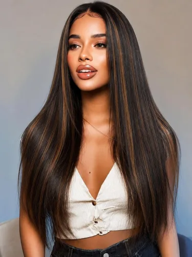 Vista 28 de KLAIYI Peluca de cabello humano con encaje frontal precortada 7x5, corte Bob en capas, corte romo, cordón sin pegamento, peluca predepilada