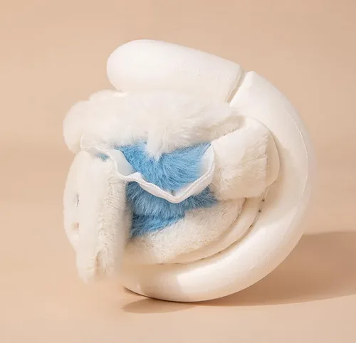 Vista 5 de Pantuflas de felpa de dibujos animados para mujer, para invierno, para interiores y exteriores, universales, antideslizantes, cálidas, para niñas