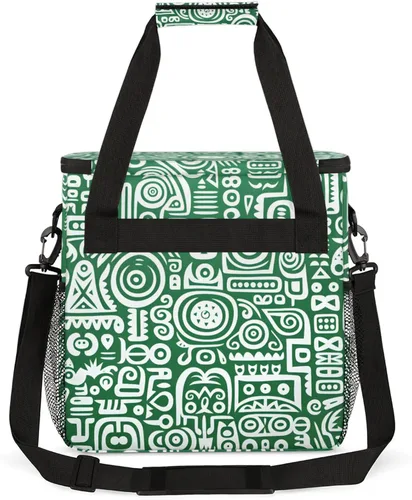 Vista 5 de Bolsa de viaje para cafetera de pintura abstracta para Keurig K-Mini/K-Mini Plus con aislamiento impermeable con bolsillos para cafetera portátil