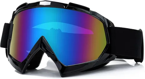 Vista 20 de AVV Gafas de motocicleta para hombres y mujeres – Gafas de motocross ATV resistentes al viento, gafas anti UV todoterreno para montar MTB Motocross