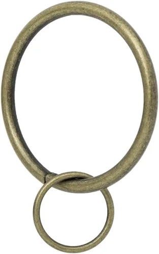 Vista 6 de Ivilon Anillos de Cortina con Ojales de Tapicería - Anillo de 1.7" para Pasadores de Gancho, Juego de 14 - Latón Antiguo Ant Brass