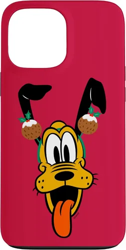 Vista 24 de Disney Plutón - Funda para iPhone 17 con diadema de pudín navideño