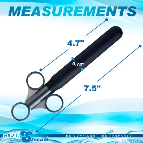 Vista 4 de Cleanstream Lanzador de lubricante suave, uso con una mano, tubo liso para una fácil inserción, jeringa, apto para juguetes, tapa incluida