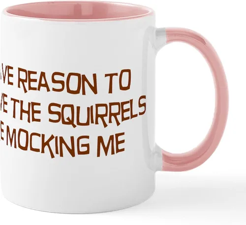 Vista 70 de CafePress Taza navideña de ardilla de 11 oz (11.0 fl oz) taza de café de cerámica