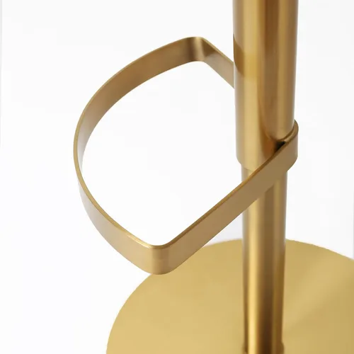 Vista 8 de TOV Furniture Taburete ajustable de tela de rendimiento texturizado crema Primrose