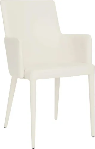 Vista 10 de SAFAVIEH Home Collection Summerset Mid-Century - Silla moderna con brazos blancos