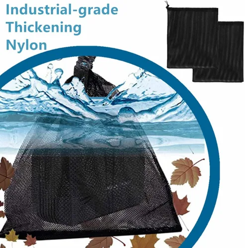 Vista 5 de Paquete de 2 bolsas protectoras de malla de nailon negro moderno, 18 x 18 pulgadas, bolsa de barrera de bomba