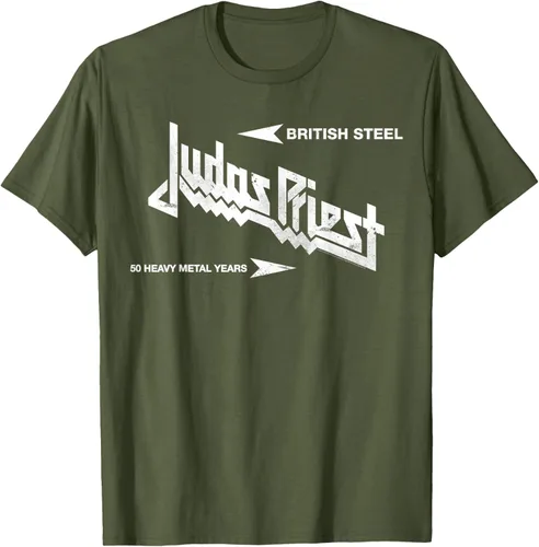 Vista 30 de Judas Priest Camiseta British Steel Negro