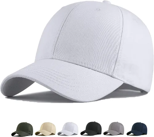 Vista 22 de Gorra de béisbol de gran tamaño XXL para hombres, sombreros de cabeza grande, sombrero de papá ajustable de 23.6 a 26.8 pulgadas