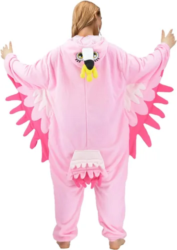Vista 7 de Adult Bird Onesie Pajamas Animal Cosplay Costume Sleepwear Homewear Halloween Christmas Loungewear for Women Men