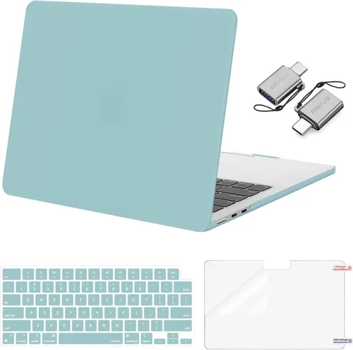Vista 16 de Mosiso Funda para MacBook Air de 13 y 13.6 pulgadas, 2024, 2023 y 2022, M3 A3113, M2 A2681, Touch ID, carcasa rígida, cubierta de teclado, protector