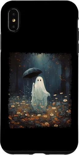 Vista 10 de Carcasa gótica para iPhone 11 con diseño de fantasma espeluznante en el bosque