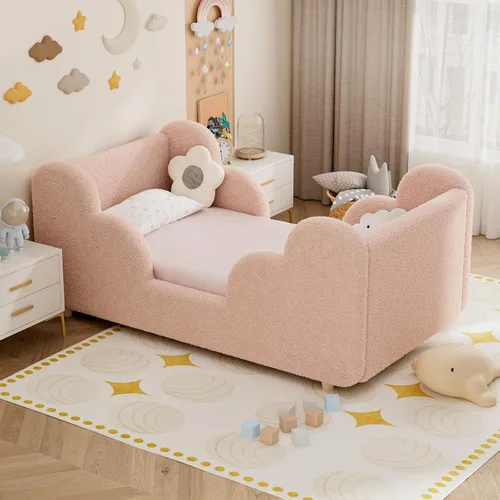 Vista 13 de DoCred Cama infantil, cama tapizada para niños y niñas