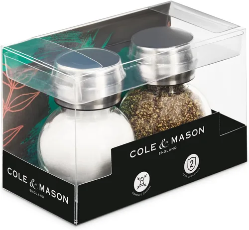 Vista 2 de Cole & Mason Darlington - Juego de salero y pimentero, salero y pimentero, accesorios para el hogar y la cocina, esenciales de cocina, juego