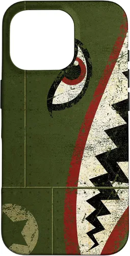 Vista 20 de WWII P-40 Fighter Plane Shark Mouth Warbird Nose Art Case for iPhone 17