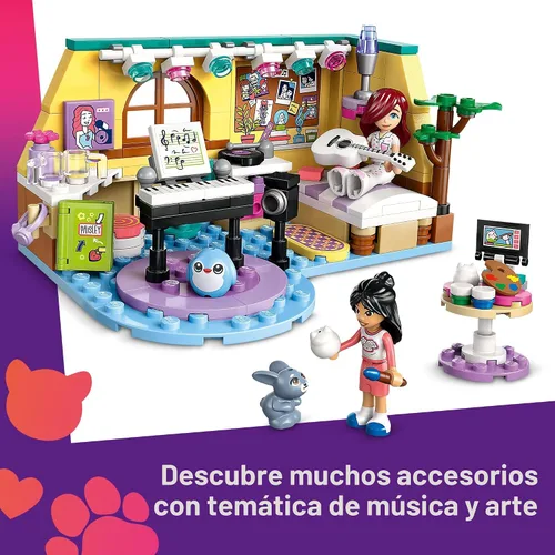 Vista 3 de LEGO Friends Paisley - Juguete de construcción de habitación, juego de simulación para niños, niñas y niños, a partir de 6 años, con 2 minidolls