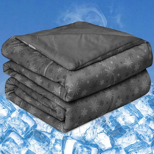 Vista 16 de CHOSHOME Edredón Refrescante Tamaño Twin, Manta Refrescante con Fibra de Enfriamiento Q-Max 0.45 Arc-Chill, Manta de Verano Fresca para Sudores