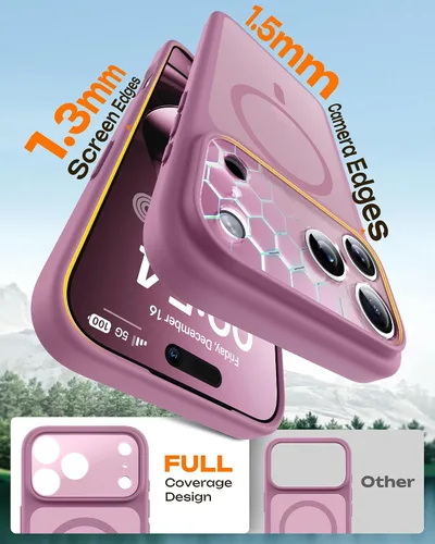 Vista 452 de TOCOL Funda para iPhone 11, compatible con Magsafe, protección completa de cámara, imanes integrados, protección contra caídas, funda translúcida