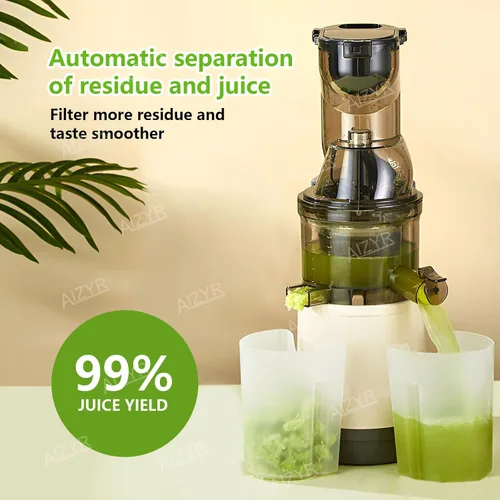 Vista 2 de AIZYR Juicer Machine Potente Juicer, 500W Máquina centrífuga Juicer Máquina 99% Jugo Pureza Jugo Jugo Tanto Fruta como Vegetal, Rojo